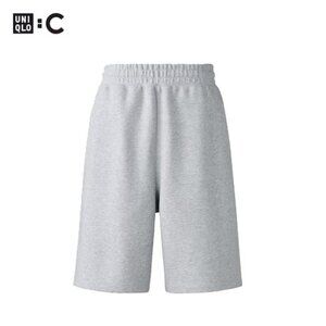 Uniqlo : C Sweat Wide Shorts Gray 9" Men's XL Baggy Athletic Gym